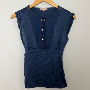 Sandro Silk Blouse Sz 1